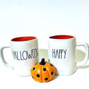 Rae Dunn “Happy Halloween” double sided Mug